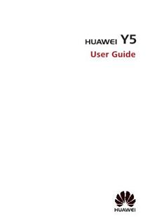 Huawei Y5 (Y560) manual. Camera Instructions.